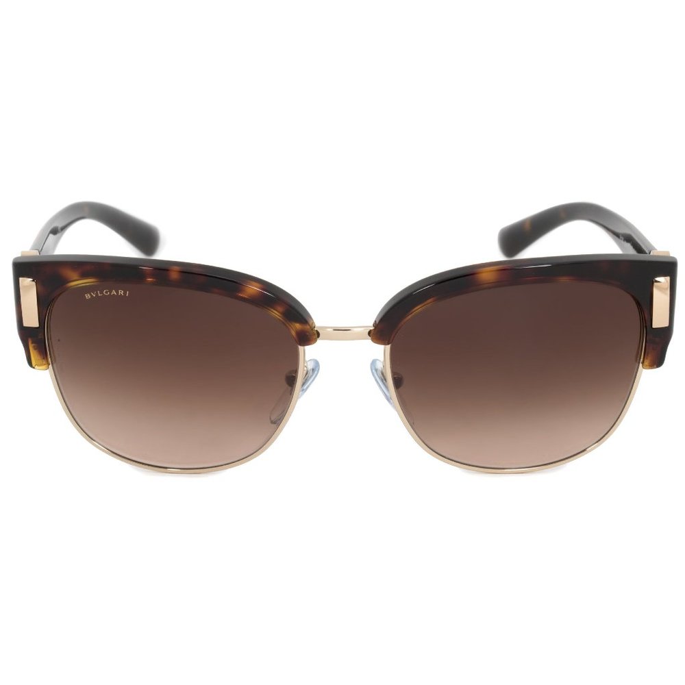 Bvlgari Brown Havana Wayfarer Sunglasses